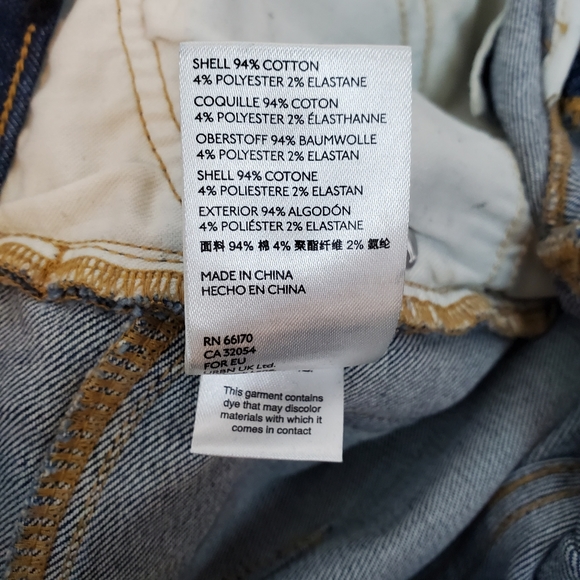 Pilcro and the Letterpress High Rise Skinny  Jeans Size 25 Womens Anthropologie - Picture 12 of 13